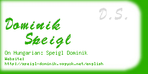 dominik speigl business card